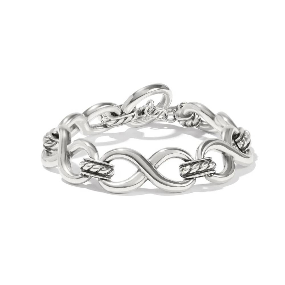 NEW BRIGHTON women's interlok infinity bracelet in silver